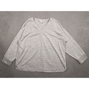 Haven Well Within Womens‎ Sweater XXL Heather Gray Long Sleeve V-Neck Soft